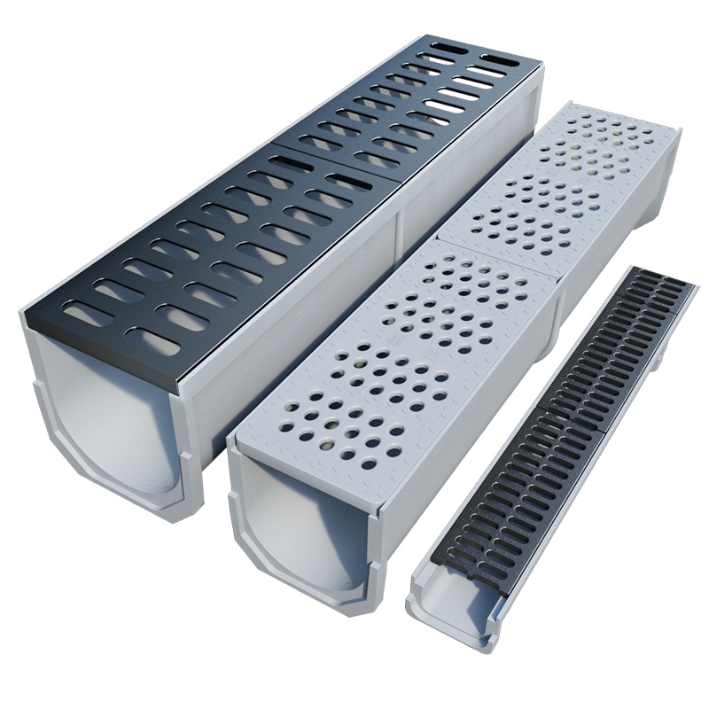 重型成品排水沟u型槽庭院子地沟水沟铸铁盖板下水道u形沟槽水沟槽