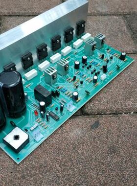 大散热器600W8管m芝东HiFi发烧大功率扩音功放板 四对管 送插头线