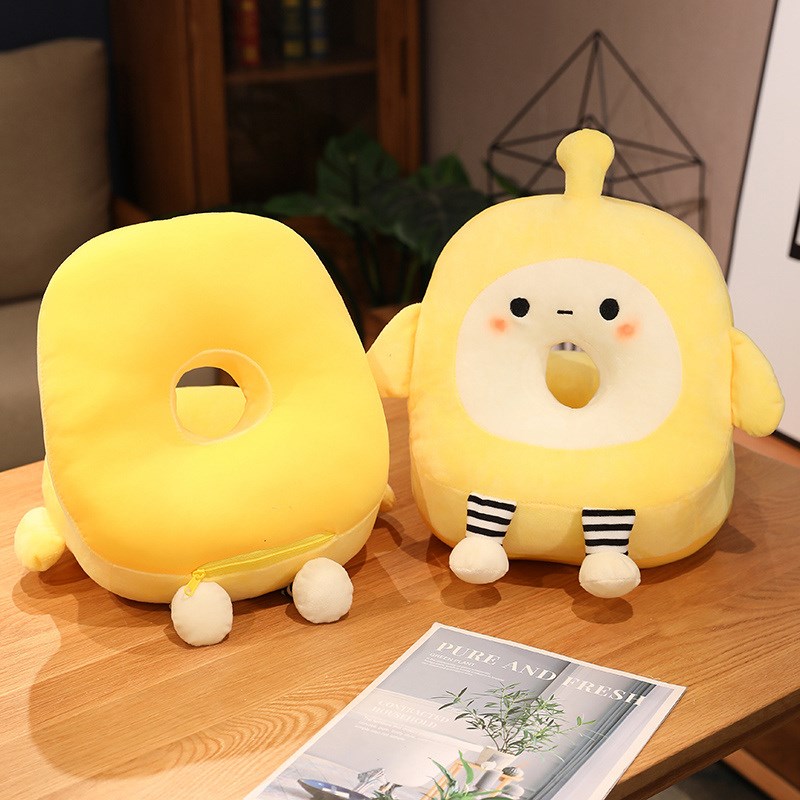 卡通双面午睡枕小学生儿童睡觉抱枕趴睡枕办公室桌上便捷午休神器