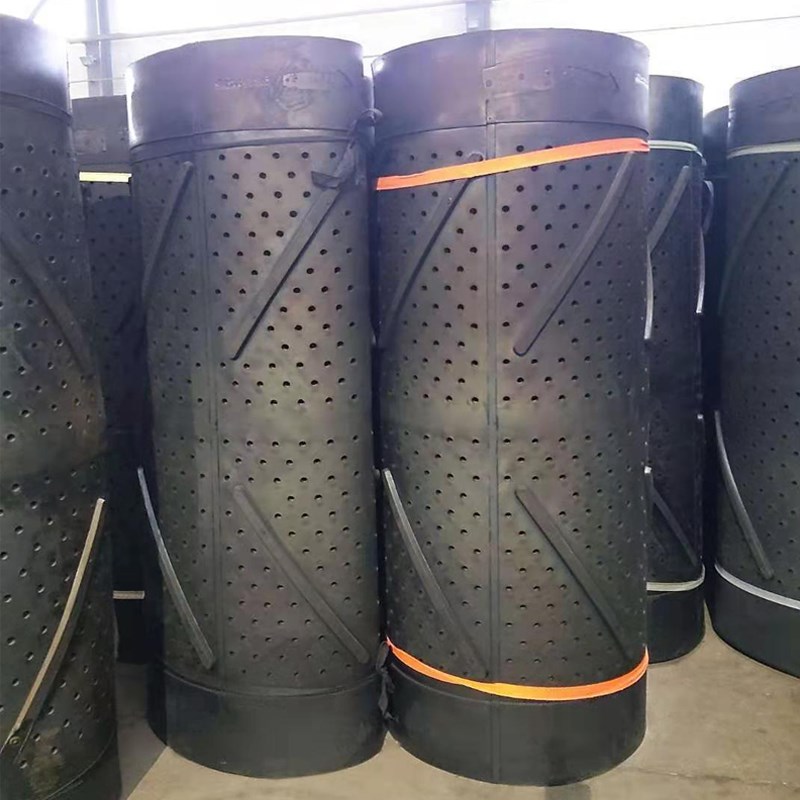 抛丸机履带宏昆崂山耐磨橡胶履带Q324Q326Q328Q3210履带式抛丸机