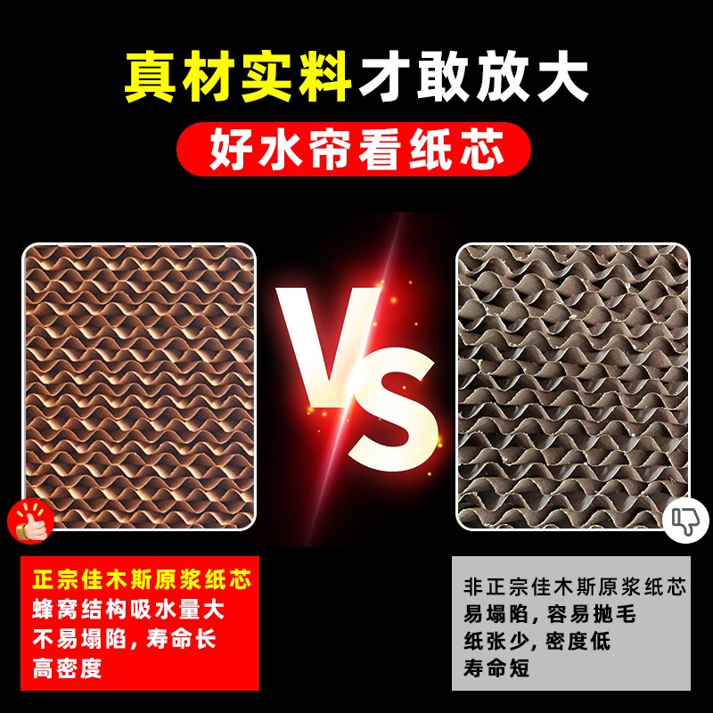 养殖场水帘墙降温水帘工厂大棚A湿帘不锈钢水帘冷风机纸芯定制