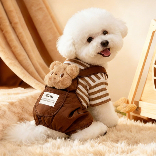 狗狗衣服冬款小型犬保暖可牵引