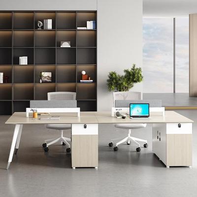 职员办公桌四人位双人员工位4/6人位财务办公室桌椅组合自由组合