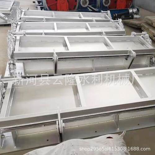 供应水力冲洗门不锈钢液压液动自动调蓄池门式自动反冲洗拍门系统