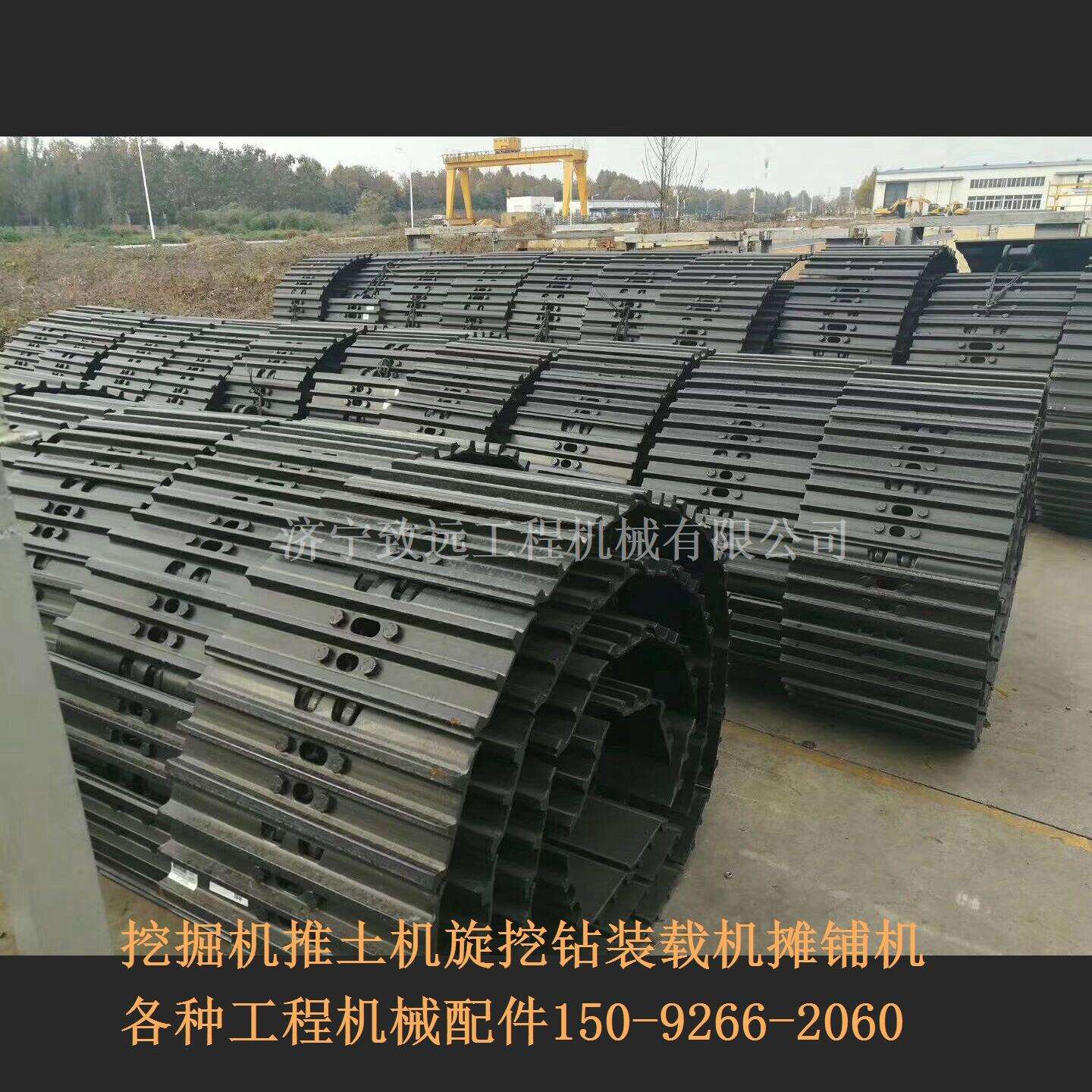 ZX360履带板 底盘件生产厂家 360挖掘机链条支重轮驱动涨紧油缸