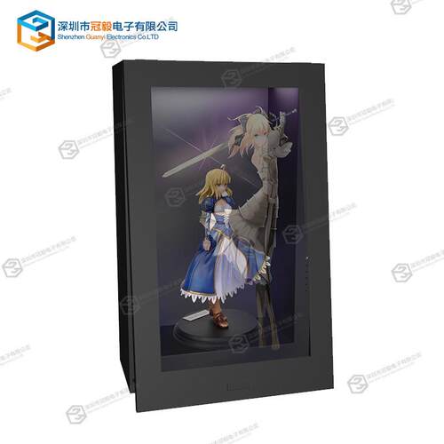 42寸透明屏展示柜拼接透明屏展示柜led互动触摸3D橱窗厂家直销