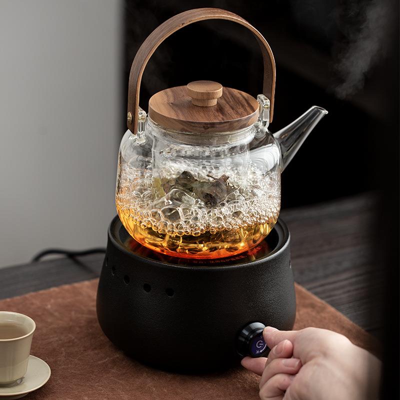 围炉煮茶电陶炉套装高硼硅玻璃电煮炉中式蒸煮快速电磁炉内胆煮茶