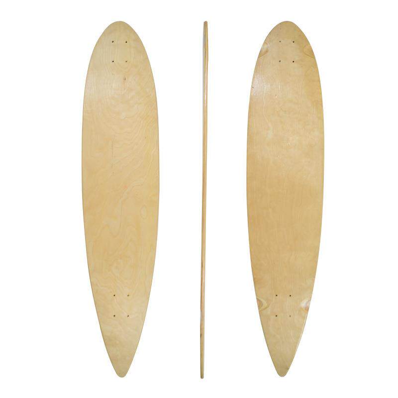 大鱼板板面105*24cm单翘长裸板公路板光板枫木滑板长板