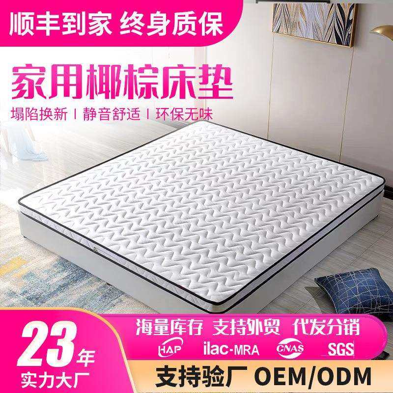 椰棕床垫天然棕榈垫1.5米1.8m1.2软硬可折叠儿童家用席梦思厚床垫