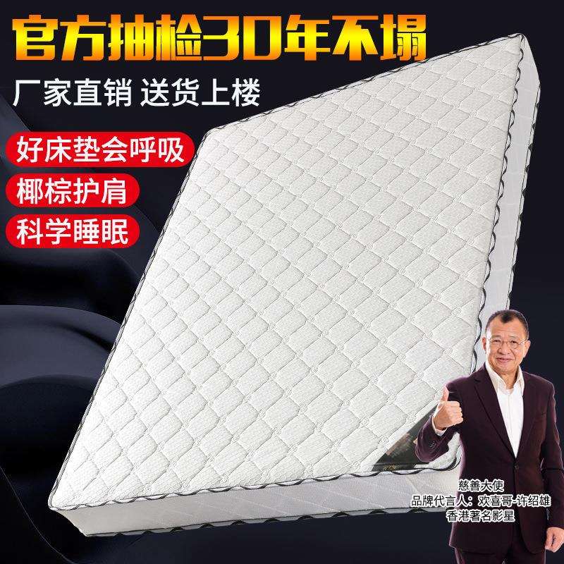 20cm床垫软垫硬床垫软硬加厚弹簧床垫乳胶两用家用1.2m棕垫乳胶垫