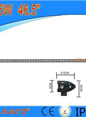 12v24v汽车LED单排长条灯越野改装车顶射灯超薄超亮中网射灯126W