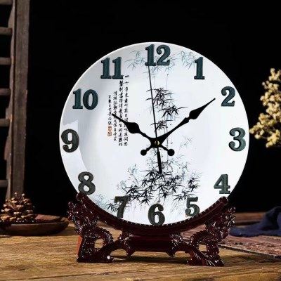 台式陶瓷座钟客厅钟表摆件台钟家用简约现代轻奢摆钟桌面时钟坐钟,家居饰品,座钟,淘宝优惠券,粉丝福利购,淘宝优惠卷