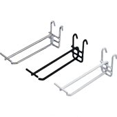 挂钩片网格挂网挂网黑色双钩网白色挂钩超市货架标签钩线新款 标价