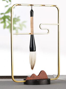 展示架挂挂 毛笔架 文摆件针房笔架子新中式毛笔笔创意书法用品八