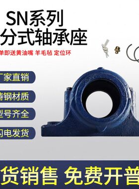 剖分式加重厚国标瓦盒轴承座SN 218 219 220 222 224 226轴壳铸钢