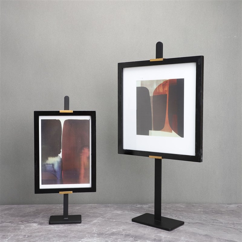 北欧金属画架g样板房售楼部卧室书房客厅餐厅电视柜桌面家居摆件