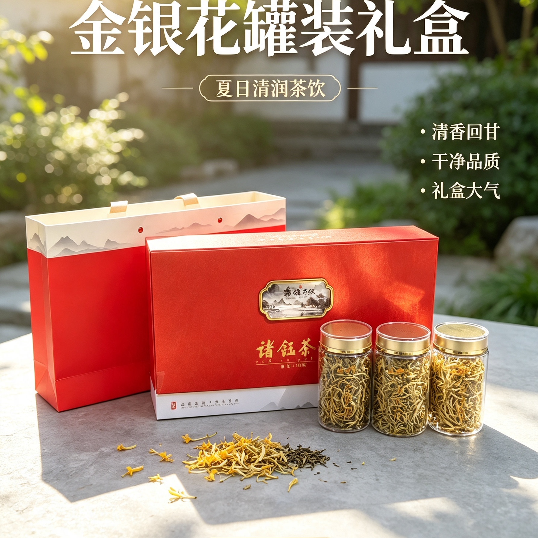 诸钰金银茶代用茶礼盒装花草茶清润茶饮送父母老师公司福利定制