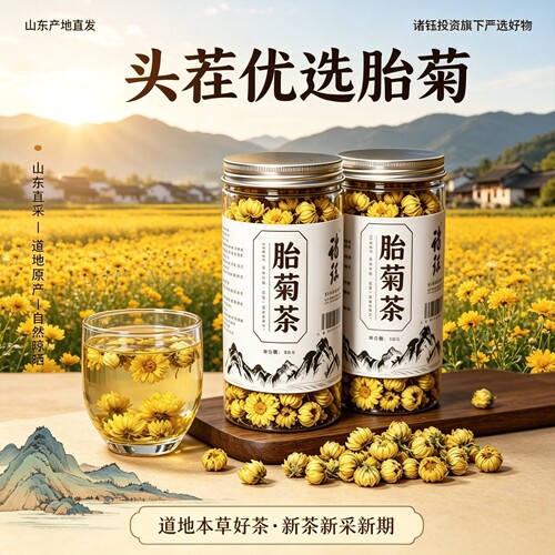 特级胎敬菊花花山东特产无糖40克