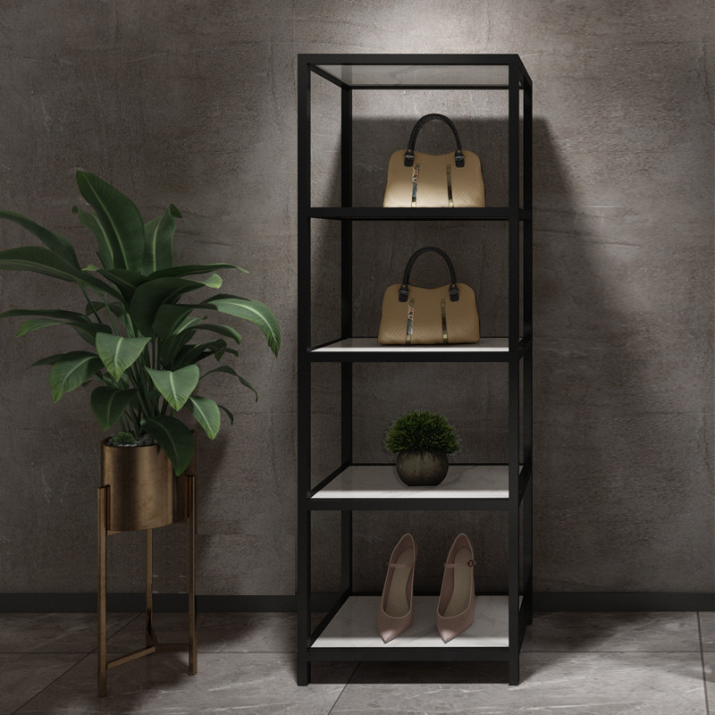 服装店多层置物架落地式包包架黑色鞋包展示架五层收纳架简约现代,商业/办公家具,服装展示架,淘宝优惠券,粉丝福利购,淘宝优惠卷