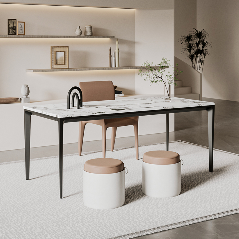 可定制铝合金桌架木板岩板大理石桌腿支架餐桌架子加固底座书桌腿