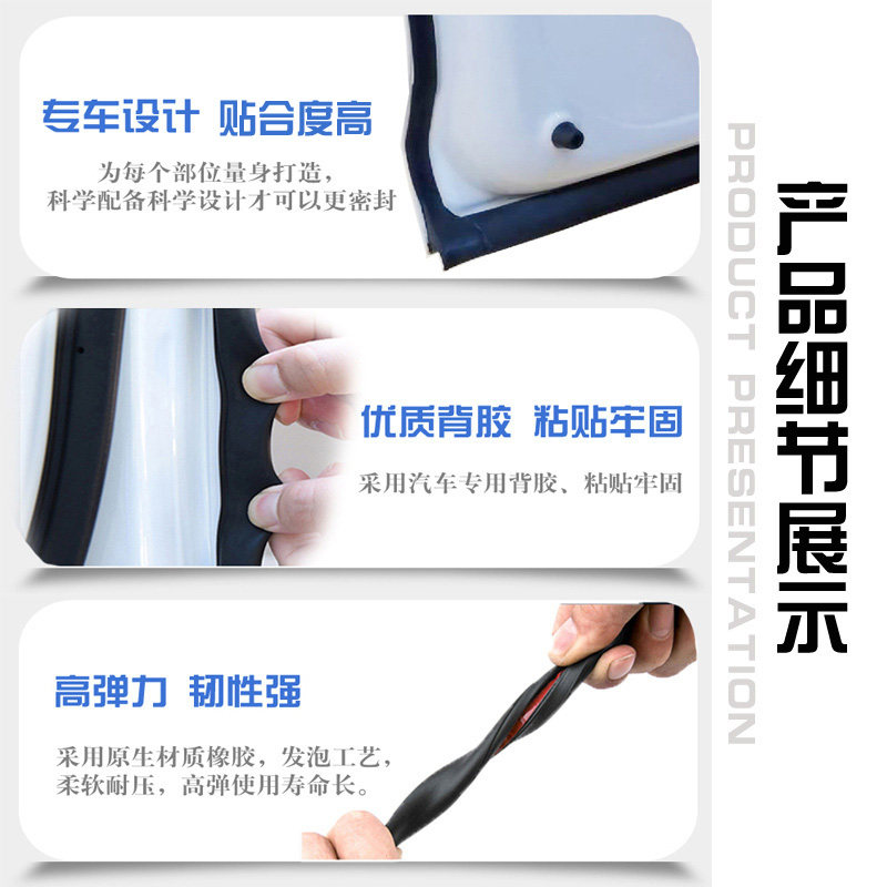 适用长安CS75CS35CS55CS85CS95PLUS全车汽车门隔音防尘密封条改装