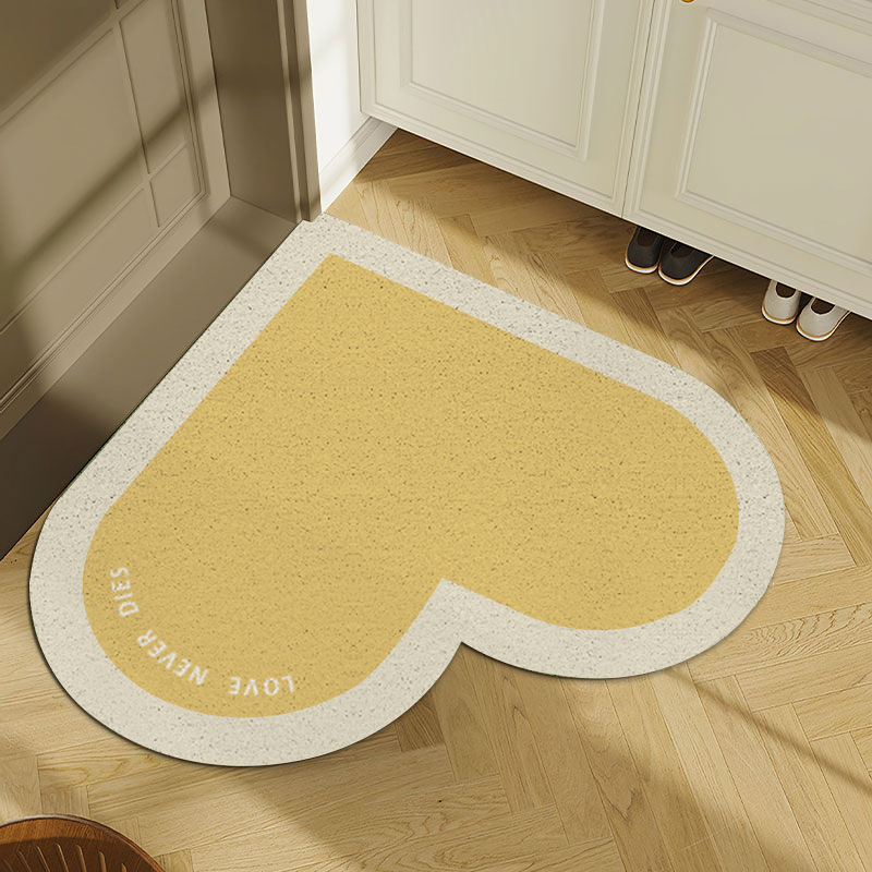 爱心入户门口地垫耐脏地毯大门进门pvc丝圈蹭土脚垫防滑门垫家用