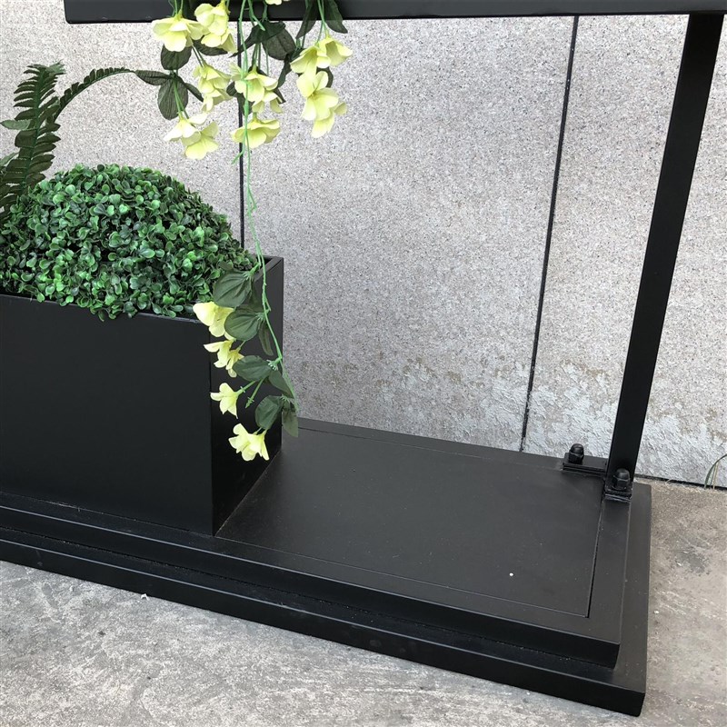 公园户外花坛 售楼部园艺防锈花槽花架 室外马路大型铁艺组合花箱