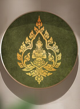 异丽现代简约装饰画泰式酒店SPA按摩店养生馆墙面馆壁画禅意挂画