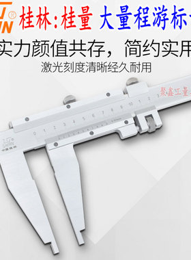 桂林桂量大量程游标卡尺0-300-500-600-1000mm1.5米2米高精度油标