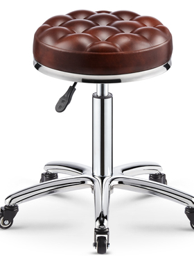 美容凳理发d店椅子美发凳旋转升降圆凳子大工凳美甲凳滑轮化妆剪