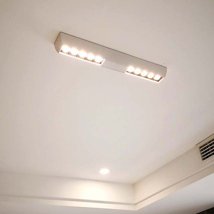 led明装射灯客厅餐厅玄关过道防眩无主灯家用筒灯条形简约吸顶灯