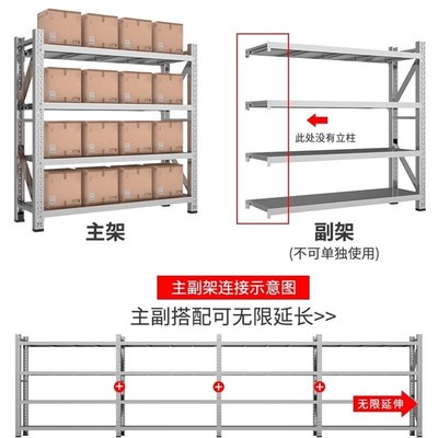 304不锈钢货架重型商用工业多层置物架仓储仓库地下室冷库储物架