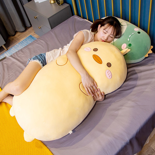 可爱恐龙公仔小猪毛绒玩具玩偶靠枕大号床上睡觉抱枕超软玩偶女孩