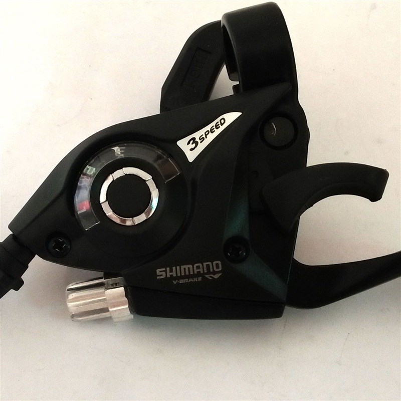 自行车山地车刹车把变速器自行车连体指拨21速24速左3速右7速8速