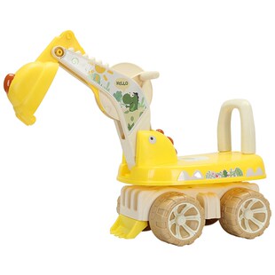 儿童可固定旋转座椅挖机勾机老挖工程车1-3岁小孩玩挖土车挖掘机