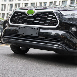 22款汉兰达前杠装饰条后杠亮条防撞条保护条下巴下唇外观改装配件