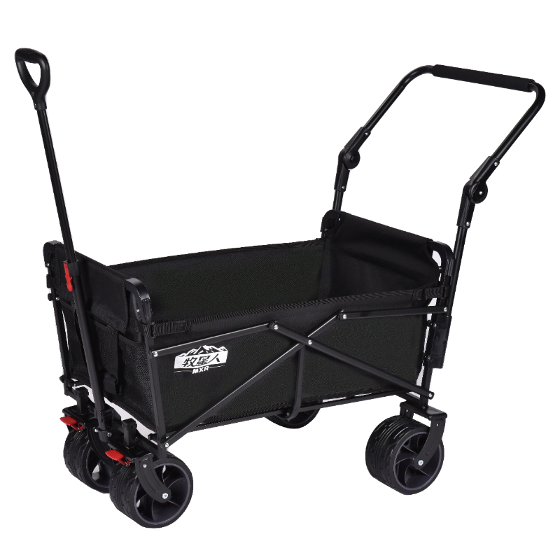 牧星人露营手推车露营车户外手拉车小孩推车野营推车折叠儿童遮阳