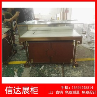 不锈钢首饰珠宝展示柜透明玻璃珠宝展柜饰品展示柜展示柜定制带灯