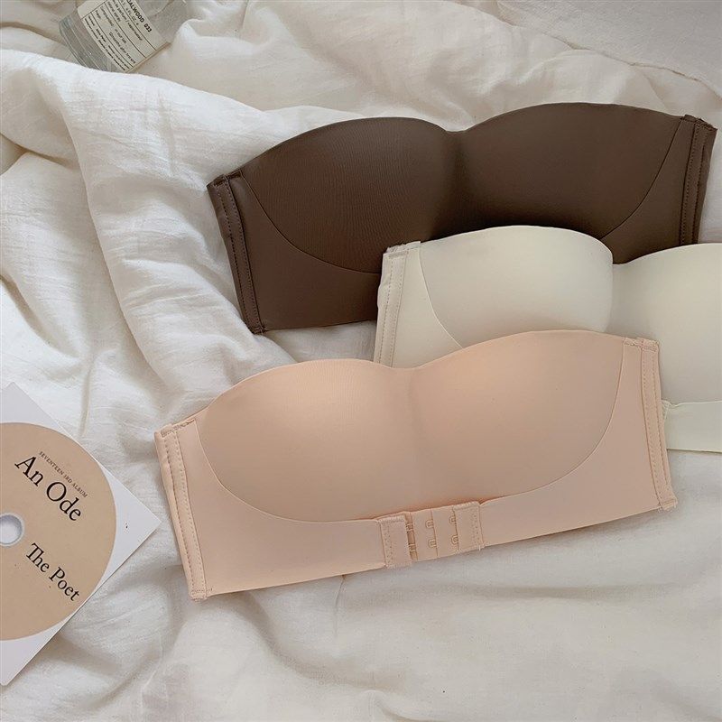 前扣无肩带内衣女小胸无钢圈聚拢防滑不掉隐形抹胸美背文胸女,女士内衣/男士内衣/家居服,文胸套装,淘宝优惠券,粉丝福利购,淘宝优惠卷