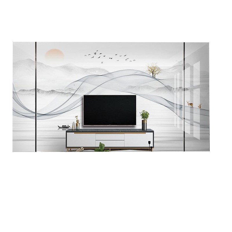 瓷砖连纹*大规格微晶石岩板现代客厅石材电视背景墙内墙砖