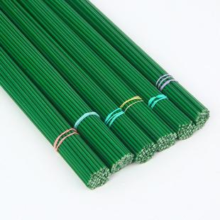 手工DIY玫瑰材料花茎花枝花叶花座花茎铁丝2号塑料花茎