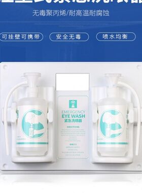 泰壁挂手持洗赠标识牌WL3冲配件特紧急瓶2E洗眼器便携式站16洗眼T