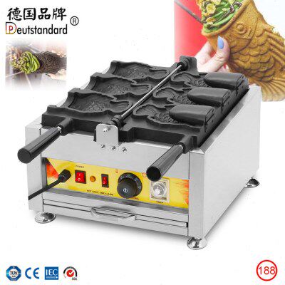 鲷鱼烧机日式大开口鲷鱼烧机新款冰淇淋鲷鱼烧商用鱼仔饼机烤饼机