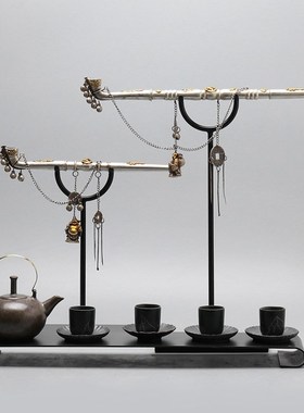 现代新中式创g意烟斗艺术品摆件会所客厅样板房室内桌面玄关装饰