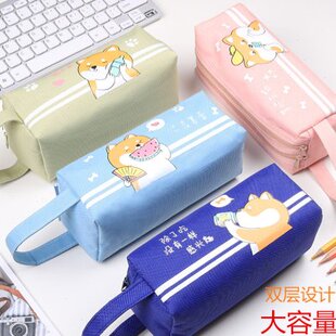 可爱新铅笔袋文具盒男咔巴用初中生笔袋女生小清新大容量少女心女