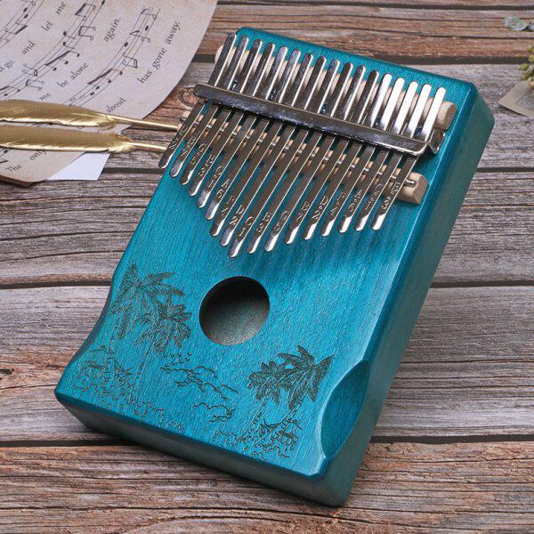 21音拇指琴卡林巴17音电箱减压乐器礼物便携易学五指钢琴kalimba