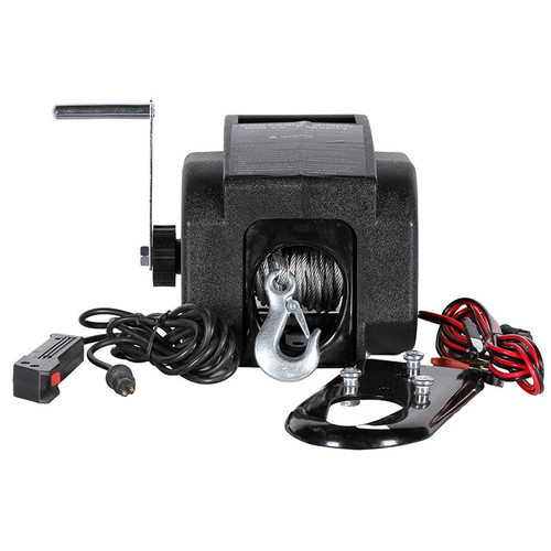 厂家 船用绞盘 3500磅带钢丝 中型防水便携式安全起重绞车