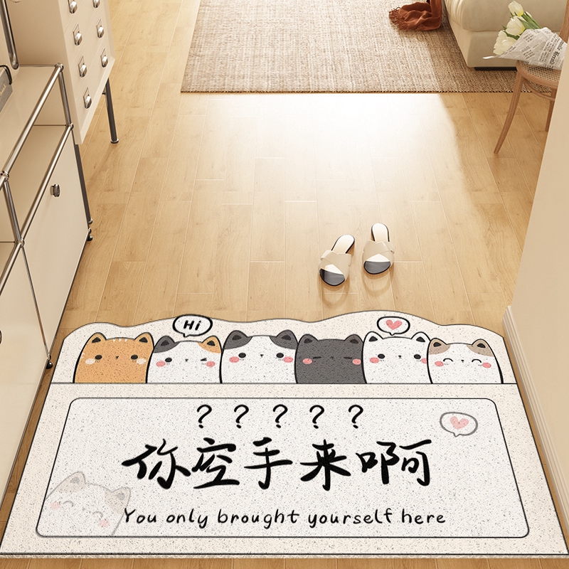 你空手来啊地垫丝圈门垫室外大门口入户进门家用脚垫子可裁剪地毯