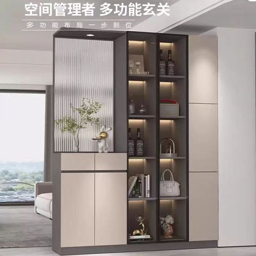 实木入户玄关柜客厅屏p风隔断小户型包包置物架经济型展示架落地