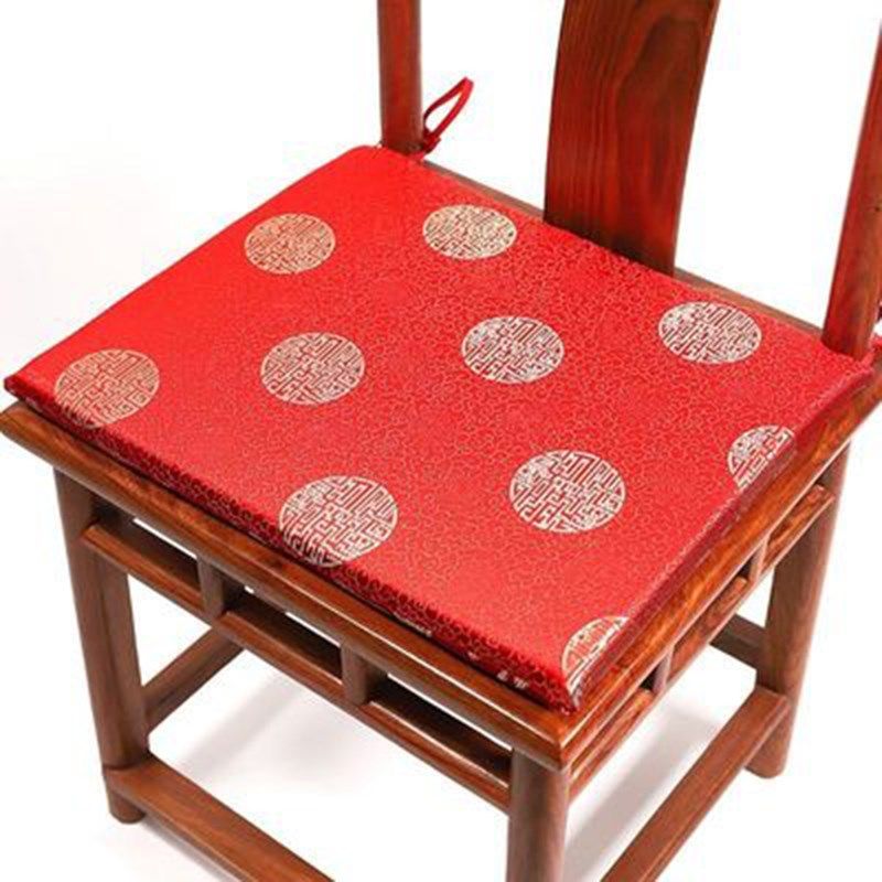 中式红木沙发家具坐n垫餐椅垫子圈椅垫座垫太师椅防滑棕垫海绵定